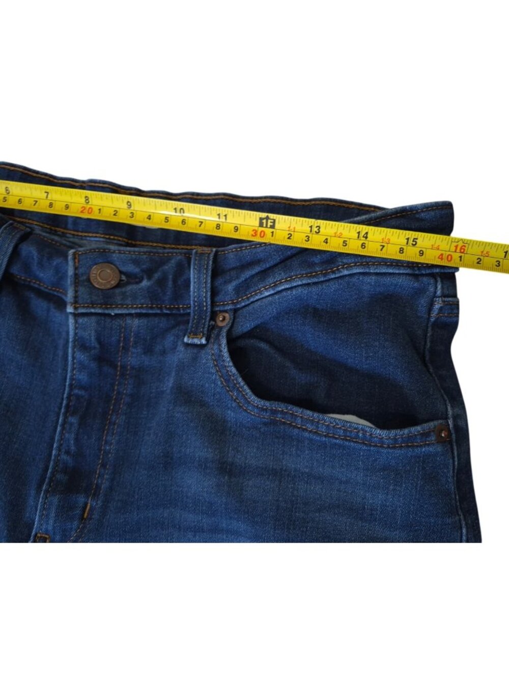 Levi's 726 Flare Jeans Women's Size 33 Blue Stretch Denim Classic Flared Leg - Picture 7 of 9